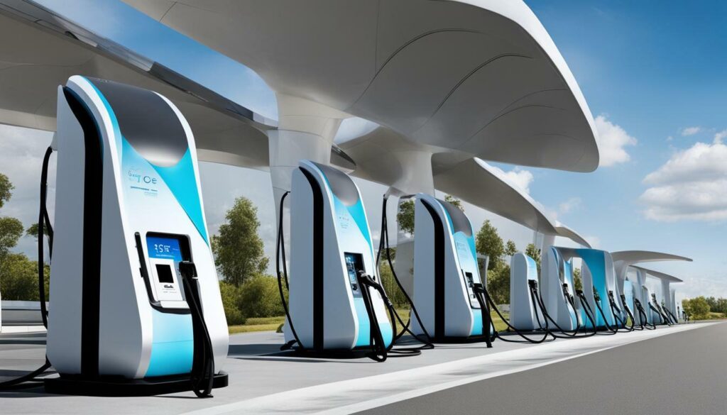 Hydrogen charging stations