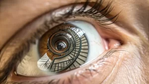 Header image for an article on consciousness, solipsism, synchronicity, and the observer effect in quantum physics.
