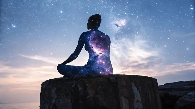 Symbolic representation of inner wisdom and surrender to the universe