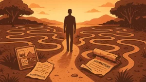 Illustration about the ultimate manifestation technique inspired by Neville Goddard's teaching on inner knowing.