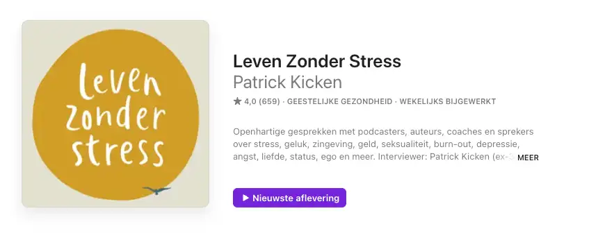 Living Without Stress - Patrick Kicken