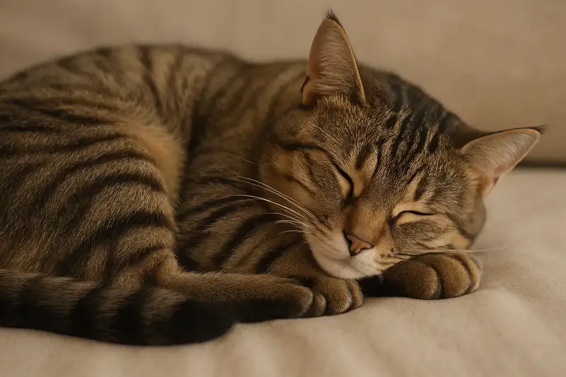 A new international study of hundreds of cat videos reveals an unexpected pattern: cats remarkably often choose their left side as a sleeping position. And it turns out to be no coincidence.