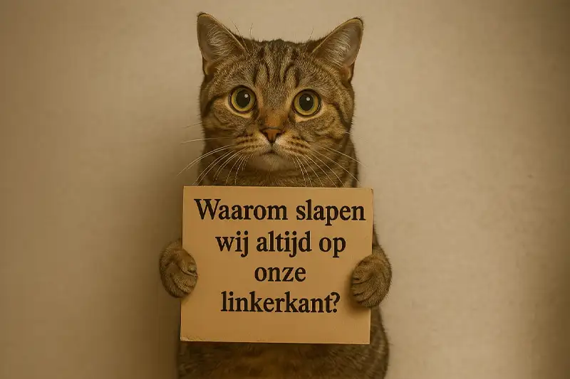 Waarom Katten Opvallend Vaak Op Hun Linkerzij Slapen: Evolutionair Raadsel Ontrafeld