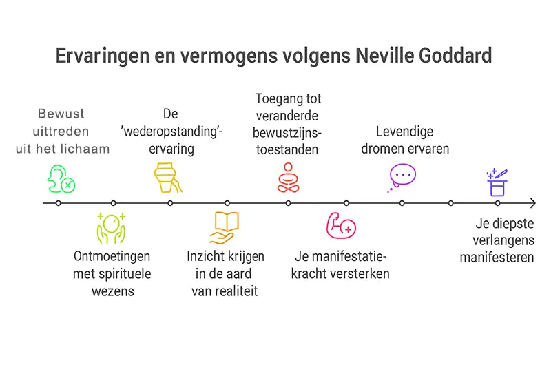 Who Was Neville Goddard Really? | Manifestation, Imagination & Consciousness 7 Visual summary of Goddard’s mystical and dream-related experiences.
