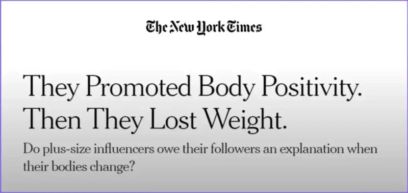 Has Ozempic Ended the 'Body Positivity' and 'Fat Acceptance' Movement? 1 Heeft Ozempic de Body Positivity en Fat Acceptance de nek omgedraaid